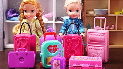 anna elsa anna elsa anna|Elsa and Anna toddlers go on holidays and pack their suitcases.